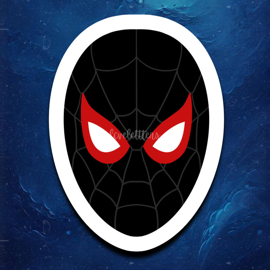 Miles Morales Mask Sticker