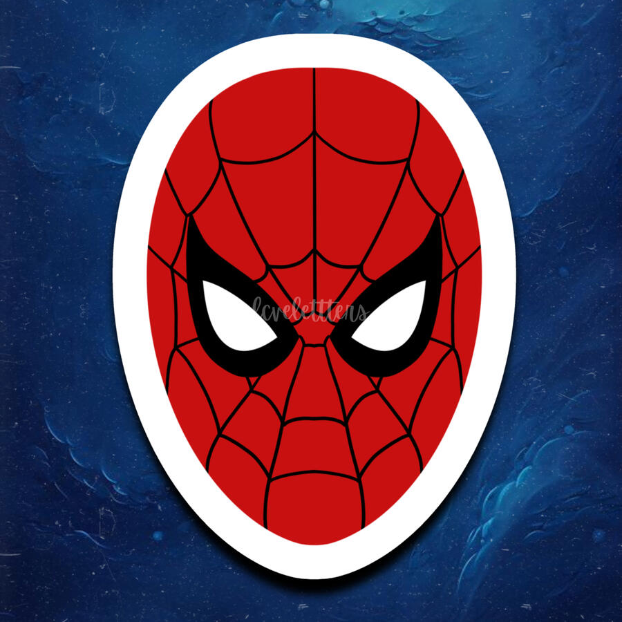 Spiderman Mask Sticker